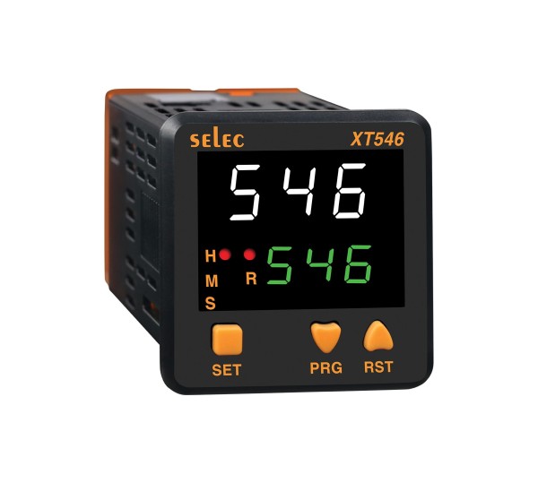 Zeitrelais, digital, Dual Display, 4 Zeitfunktionen, 9 Zeitbereiche, ein Vorwahlwert, 2SPDT, 90-270V, 1/16 DIN