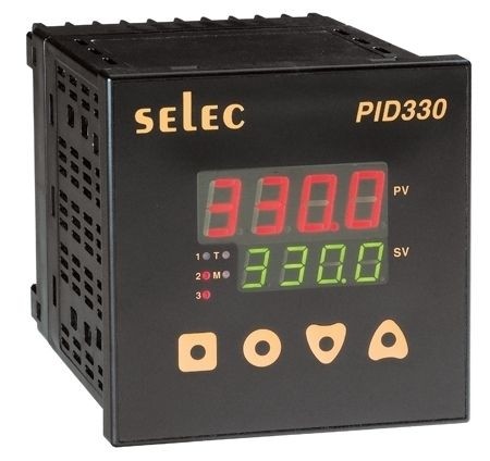 PID Temperaturregler mit Rampen-/Haltefunktion, SSR/Relais/-, 85-270V, 1/4 DIN